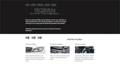 Desktop Screenshot of hecymar.com
